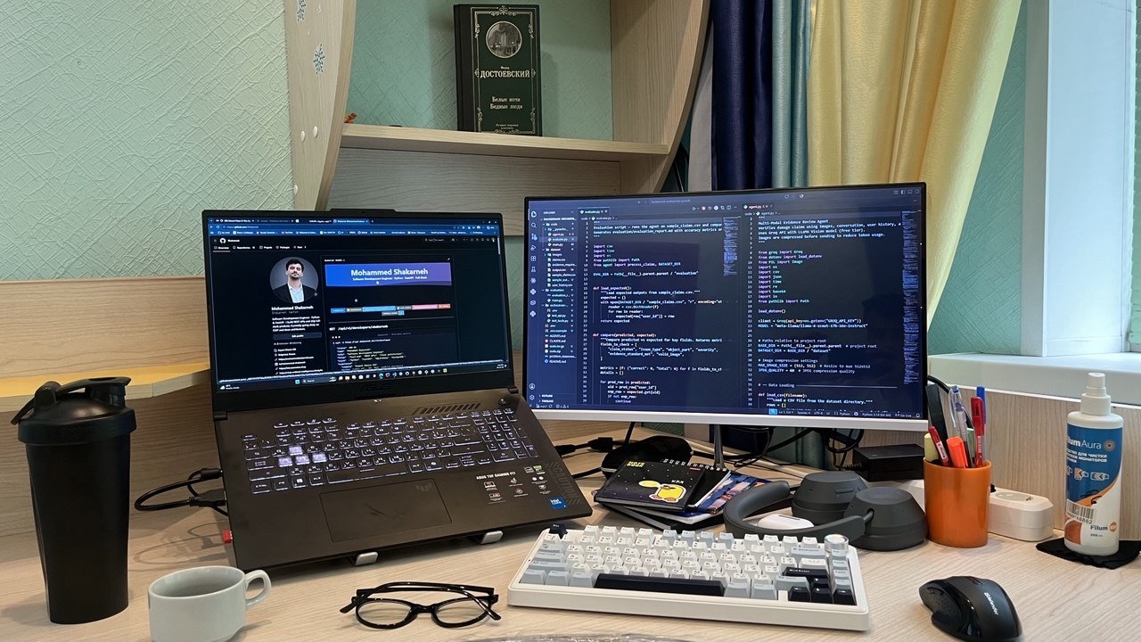 The current desk — a machine that keeps up